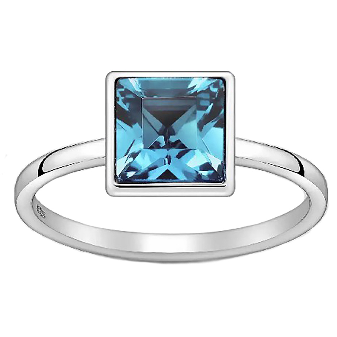 Ασημένιο Δαχτυλίδι Aquamarine