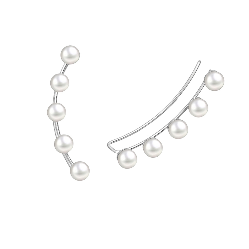 Σκουλαρίκια Earring Climber Μαργαριτάρια