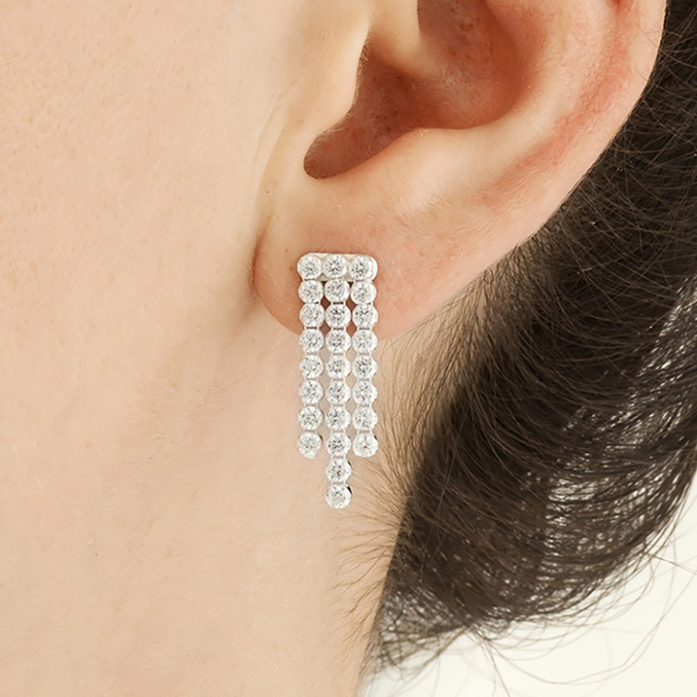 48€ Ασημένια Σκουλαρίκια Ζιρκόνια!