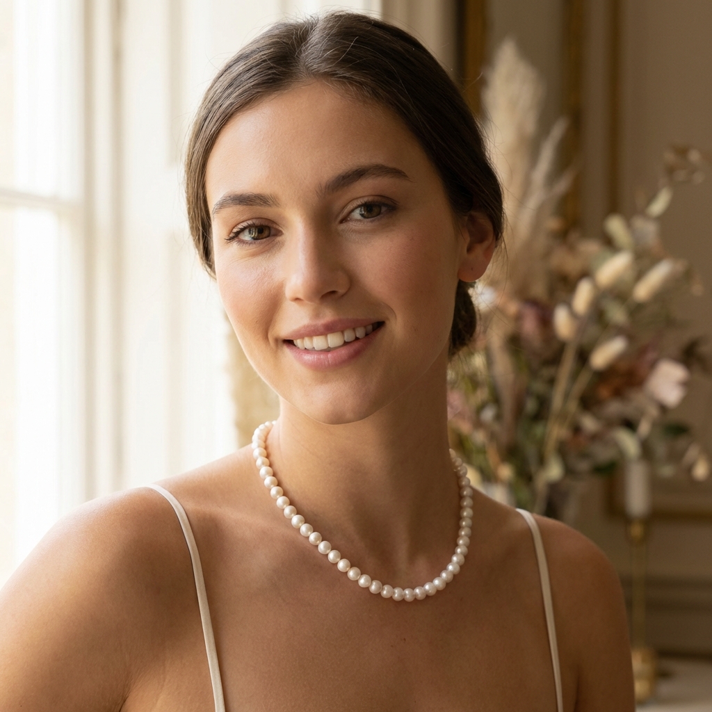 Κολιέ Μαργαριτάρια 6-6.5mm Ασήμι 925